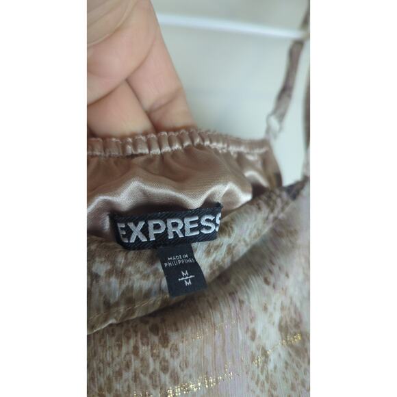 Whimsigoth Fairycore Floor Length Maxi Dress Gold Shimmer Ruffles Women's M - Picture 6 of 8